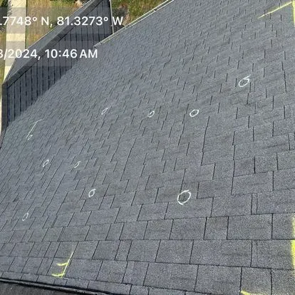 full roof inspection identifying shingle damage