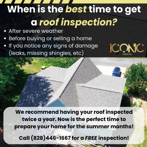 When is the best time to do a roof inspection? 1 when is the best time to get a roof inspection?